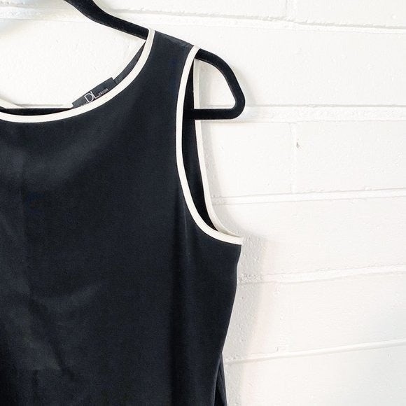 David Lerner ShopBop Silk Mini Sheath Little Black Dress M - Picture 11 of 12